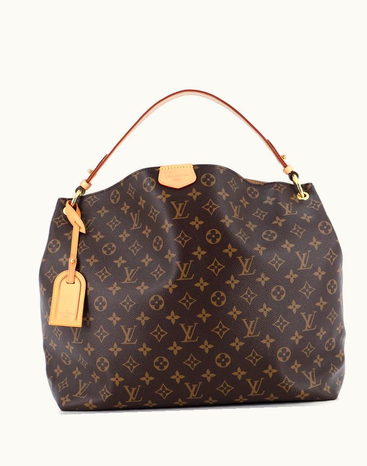 Louis Vuitton Louis Vuitton Graceful Handbag Monogram Canvas MM Luxury Tote Brown
