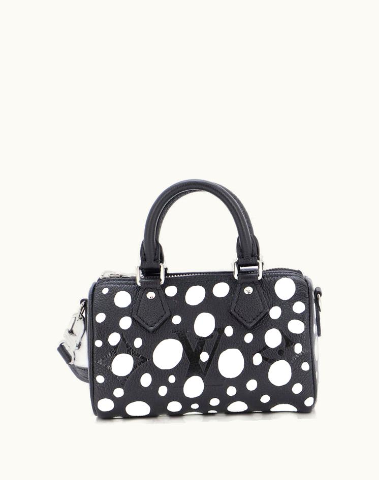 Louis Vuitton Louis Vuitton Speedy Bandouliere NM Bag Yayoi Kusama Infinity Dots Monogram Empreinte Giant Nano Black & White