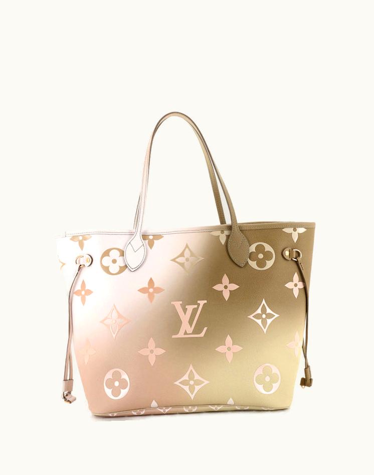 Louis Vuitton Louis Vuitton Neverfull NM Tote Spring In The City Monogram Giant Canvas MM Green Gold