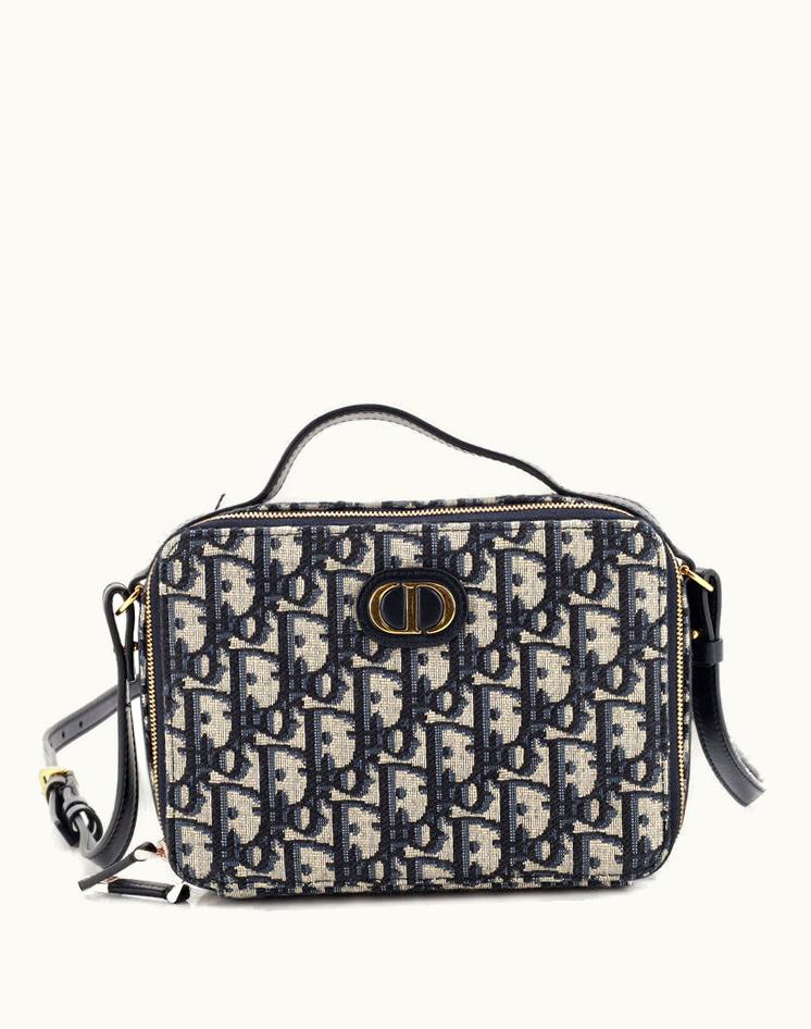 Dior Dior 30 Montaigne Convertible Top Handle Box Bag Oblique Canvas