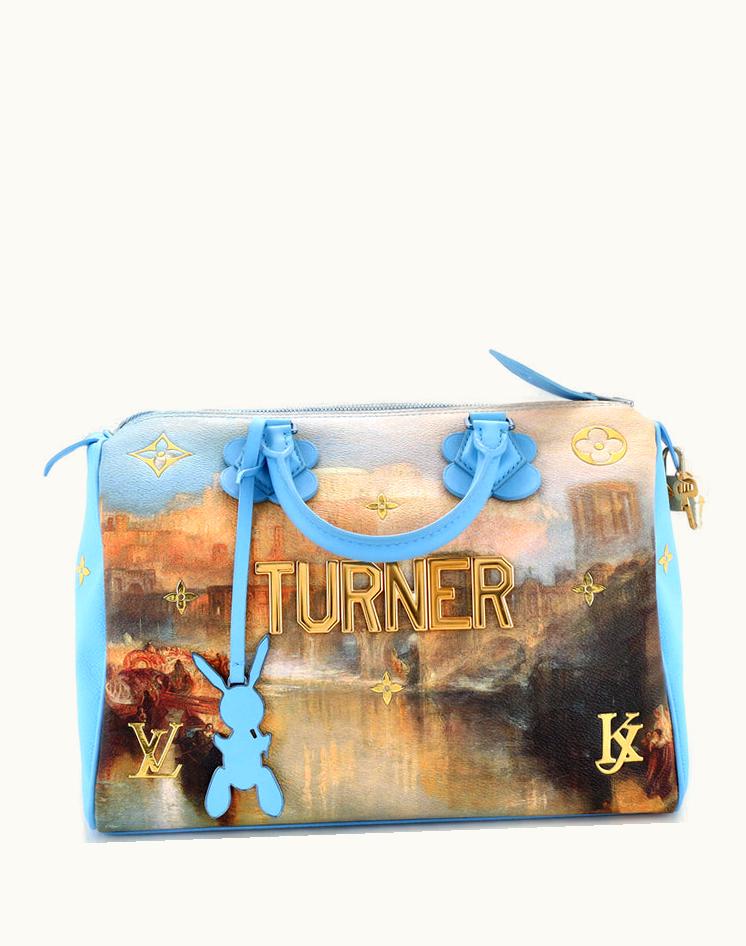Louis Vuitton Louis Vuitton Speedy Handbag Limited Edition Jeff Koons Van Gogh Print Canvas 30