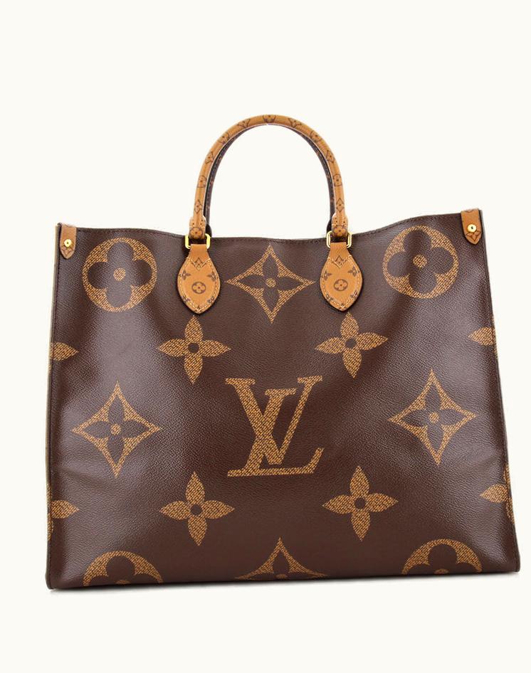 Louis Vuitton Louis Vuitton Onthego Tote Reverse Monogram Giant GM Coated Canvas Brown