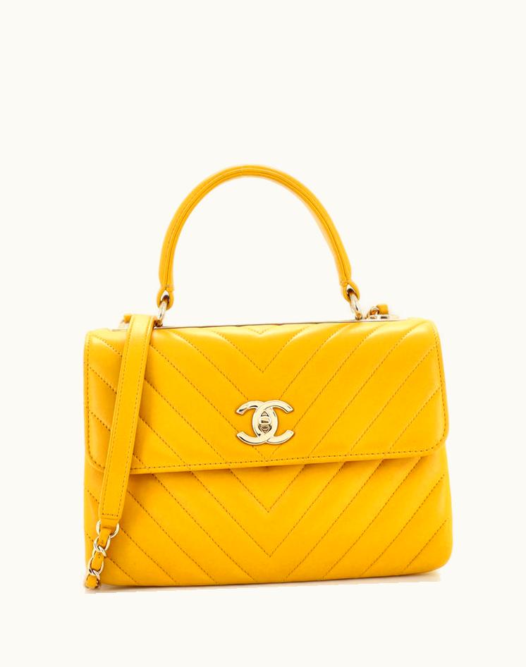 Chanel Chanel Trendy CC Top Handle Bag Chevron Lambskin Small