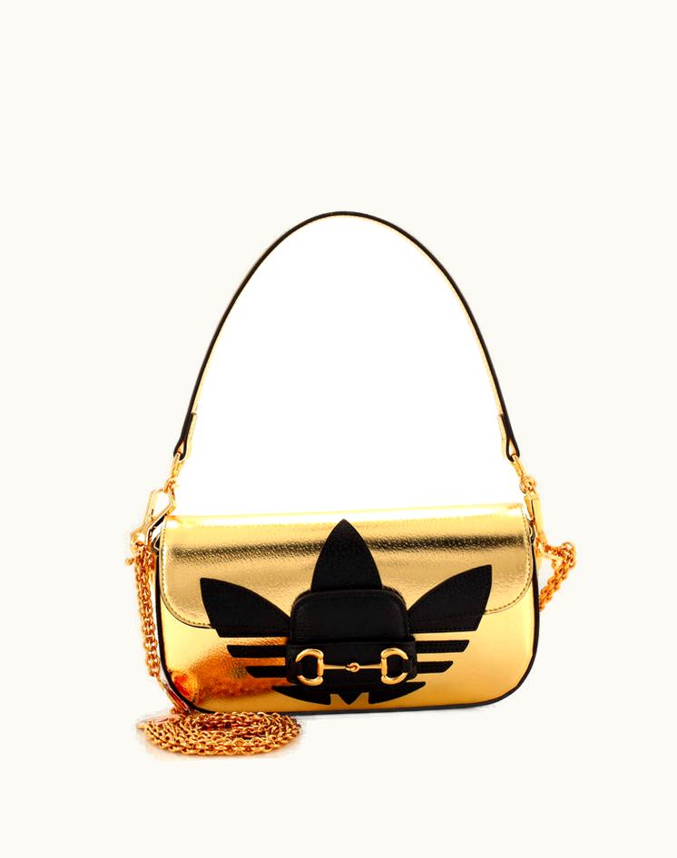 Gucci Gucci X Adidas Horsebit 1955 Shoulder Bag Leather Small