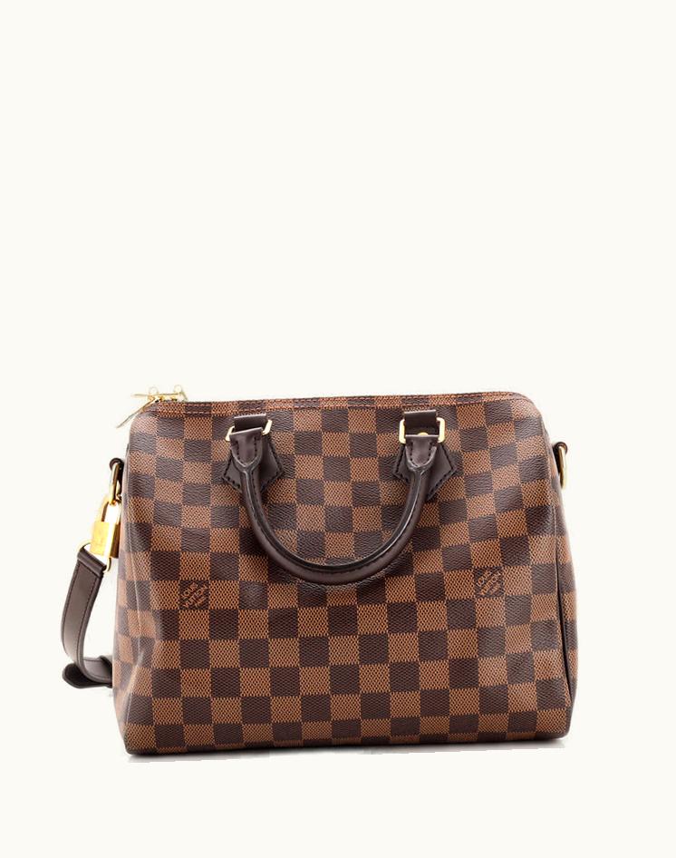 Louis Vuitton Louis Vuitton Speedy Bandouliere Bag Damier 25 Coated Canvas Brown