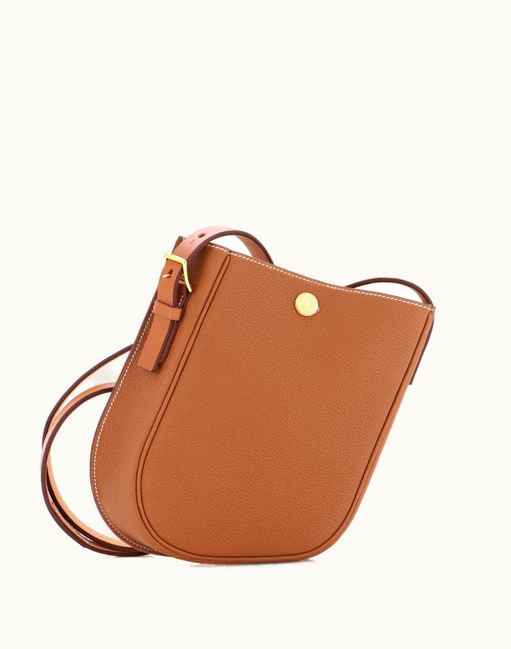 Hermès Hermès Perspective Cavaliere Bag Togo And Vache Hunter 21 in Brown