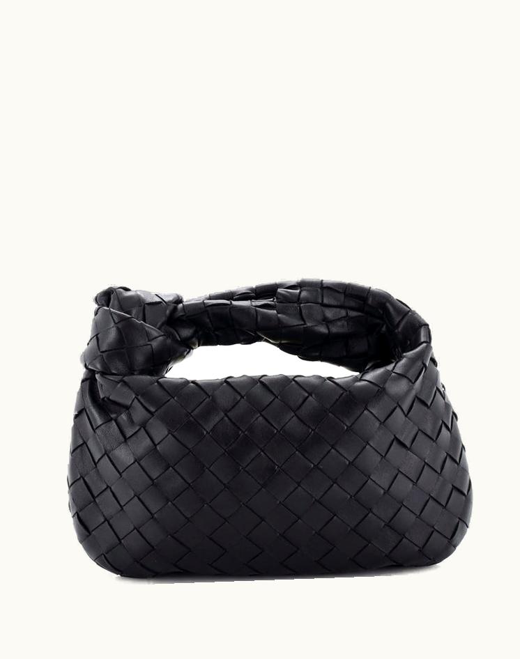 Bottega Veneta Bottega Veneta BV Jodie Hobo Intrecciato Nappa Mini Leather Black Silver
