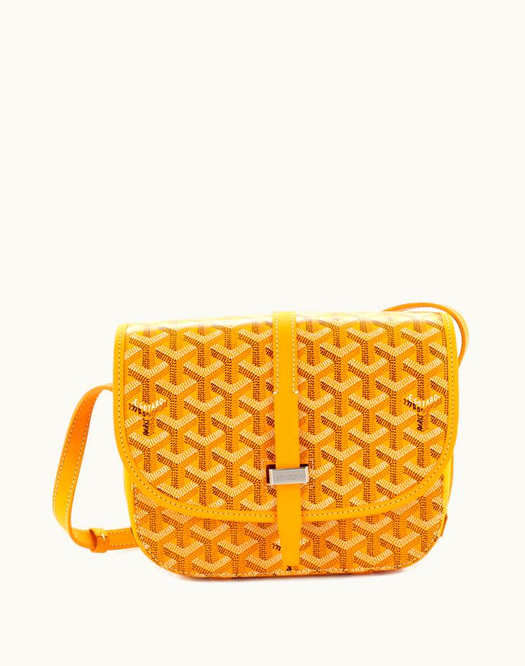 Goyard Belvedere II Messenger Bag Coated Canvas PM Yellow
