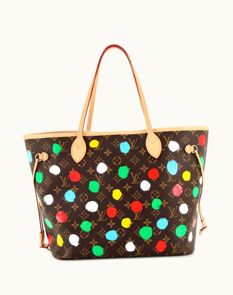 Louis Vuitton Louis Vuitton Neverfull NM Tote Yayoi Kusama Painted Dots Monogram Canvas MM Brown/Multicolor