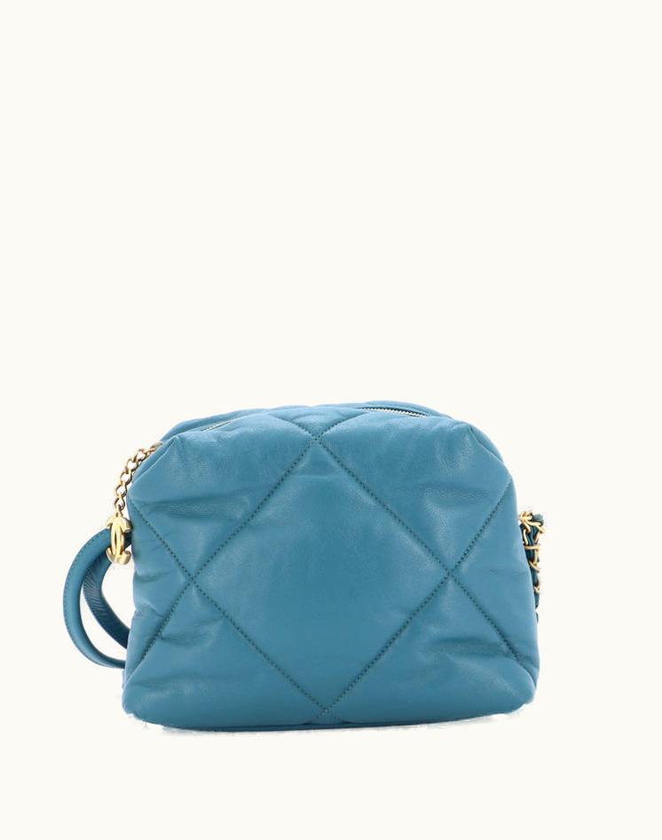 Chanel Paris-New York Bowling Bag Quilted Lambskin Mini