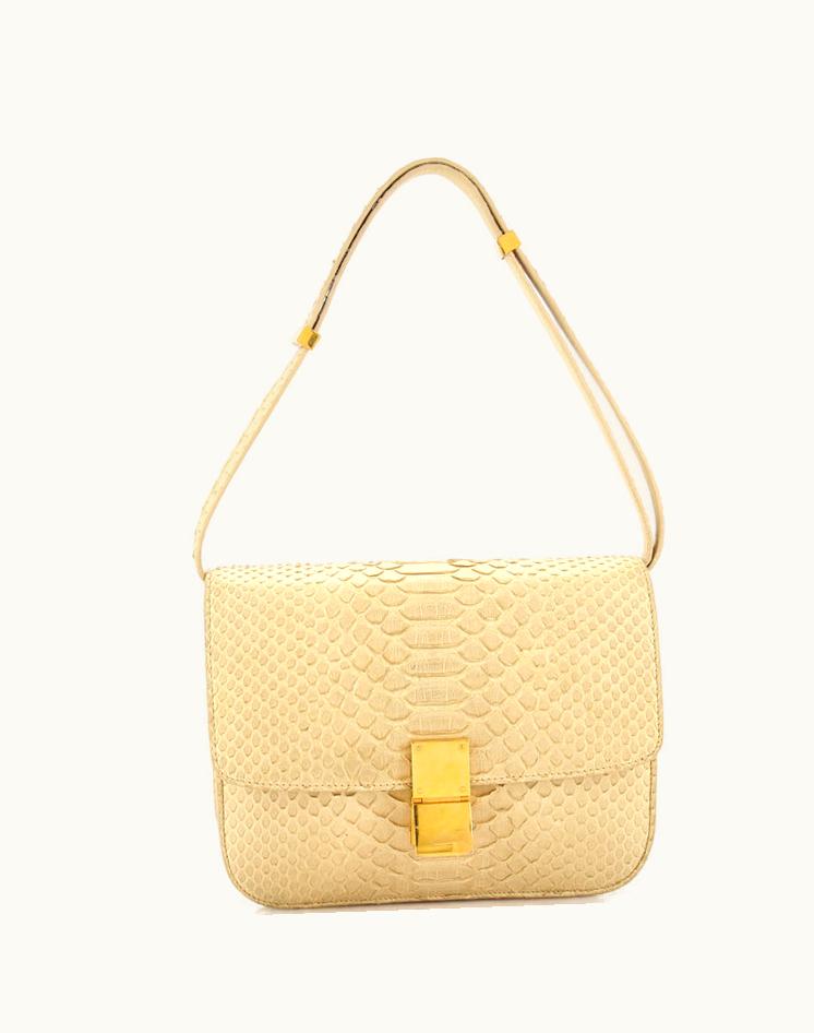 Celine Celine Classic Box Bag Python Medium