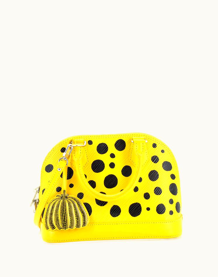 Louis Vuitton Louis Vuitton Alma Handbag Yayoi Kusama Infinity Dots Epi Leather BB Print Yellow