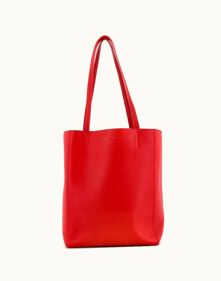 Celine Celine Phantom Cabas Tote Leather Large Luxury Handbag Red
