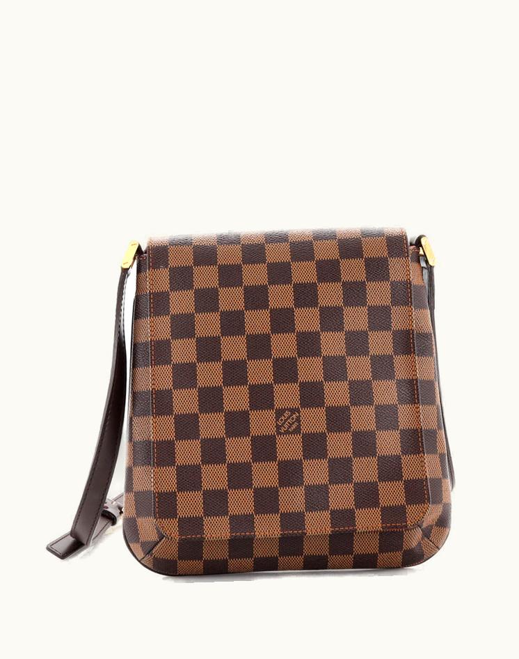 Louis Vuitton Louis Vuitton Musette Salsa Handbag Damier Coated Canvas Brown