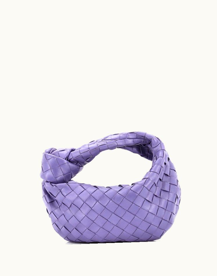 Bottega Veneta Bottega Veneta BV Jodie Hobo Intrecciato Nappa Mini Purple