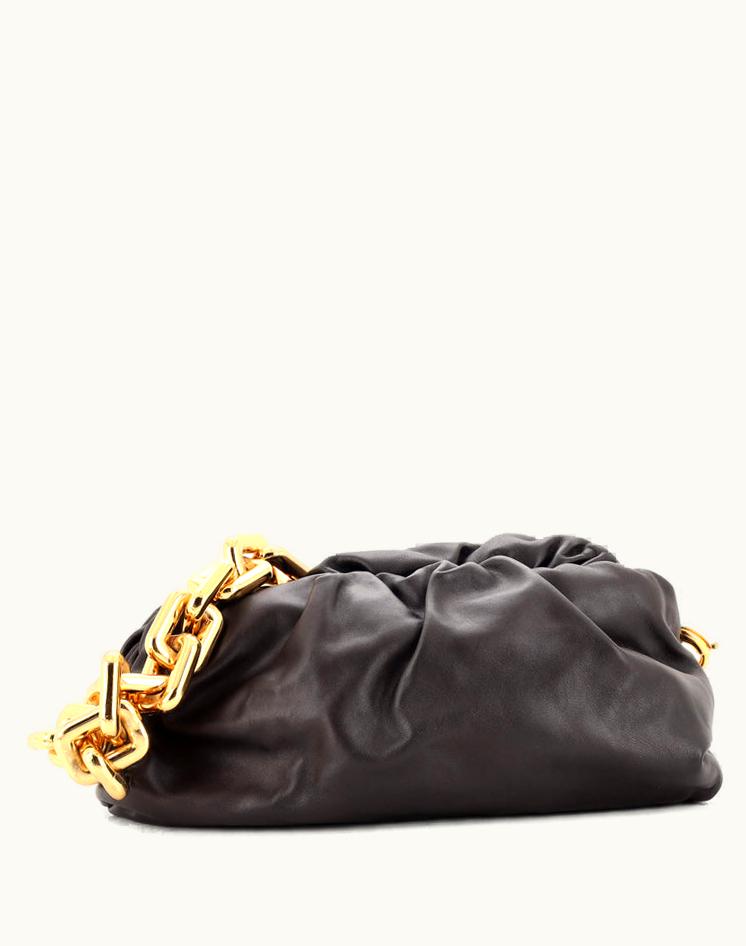 Bottega Veneta Bottega Veneta The Chain Pouch Leather Brown