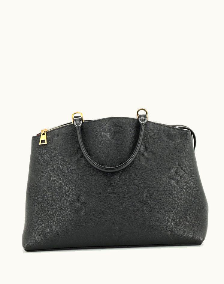 Louis Vuitton Louis Vuitton Grand Palais Handbag Monogram Empreinte Giant Leather Black