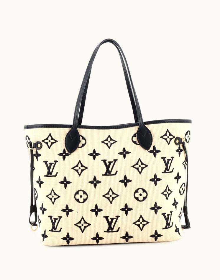 Louis Vuitton Louis Vuitton Neverfull NM Tote By The Pool Monogram Raffia MM