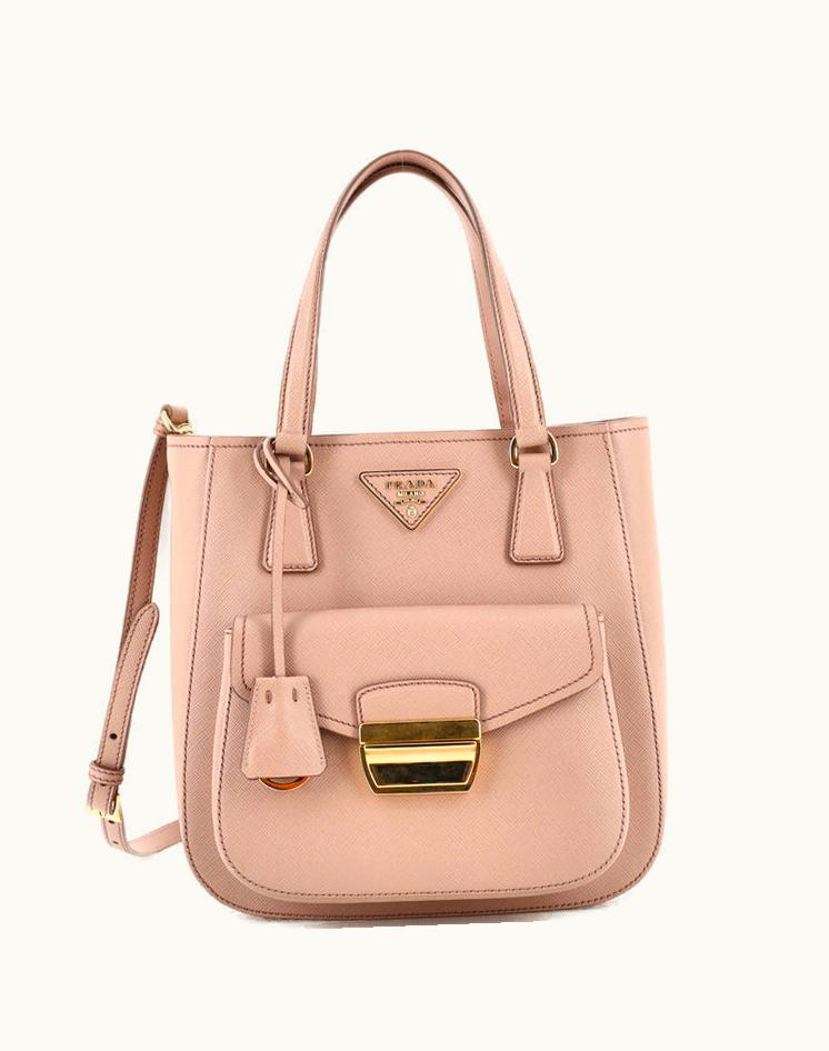 Prada Prada Metropolis Tote Saffiano Leather Small