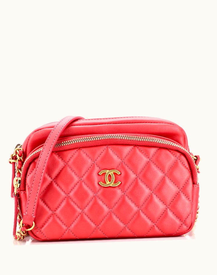 Chanel Chanel Day Trips Camera Case Bag Quilted Calfskin