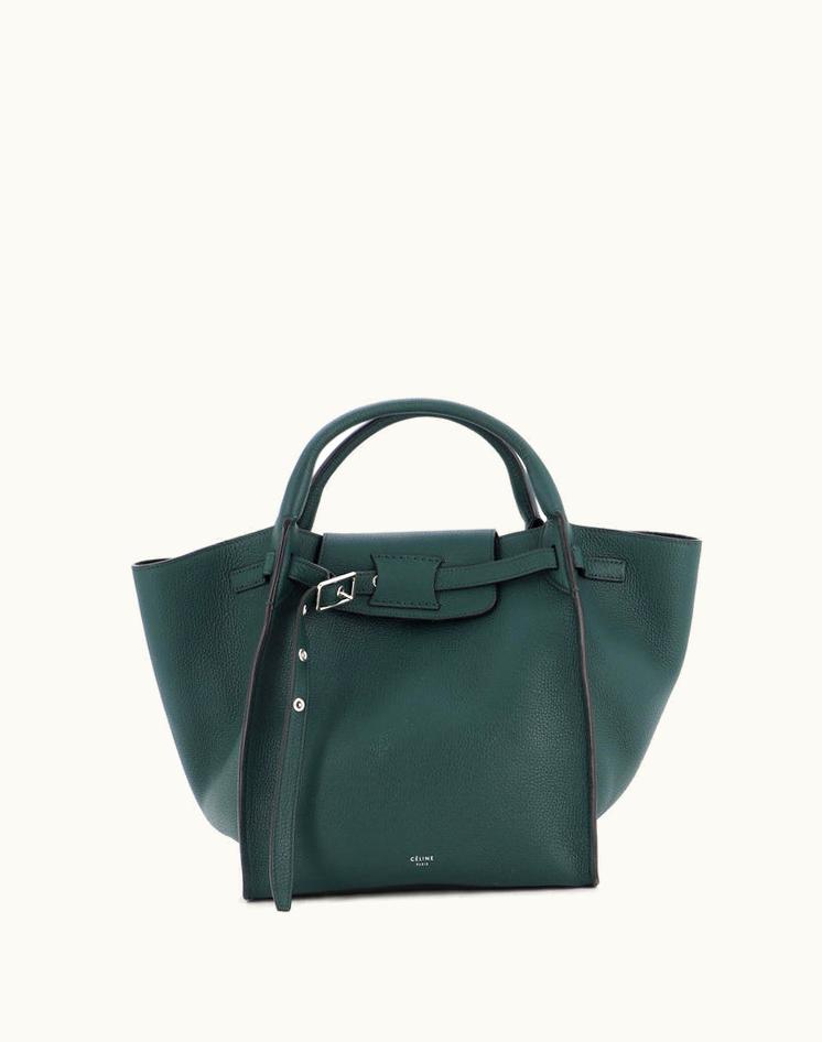 Celine Celine Big Bag Grained Calfskin Small Luxury Tote Green