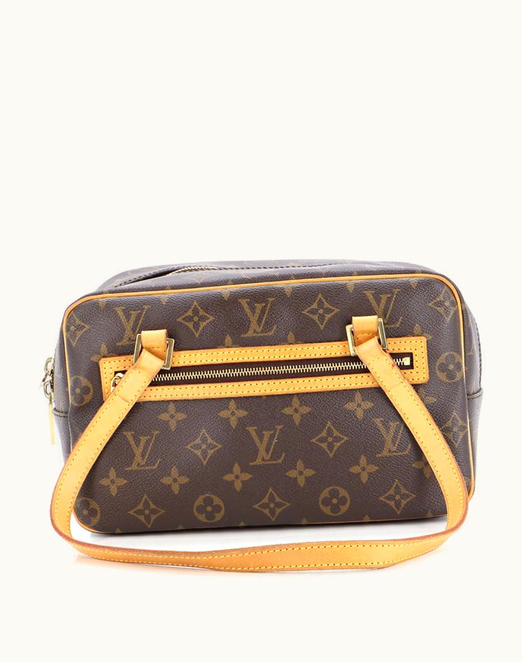 Louis Vuitton Louis Vuitton Cite Handbag Monogram Canvas MM Brown