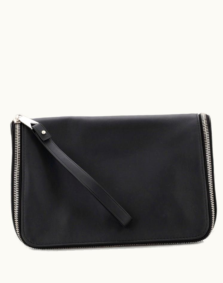 Bottega Veneta Bottega Veneta Toiletry Wristlet Clutch Leather Medium