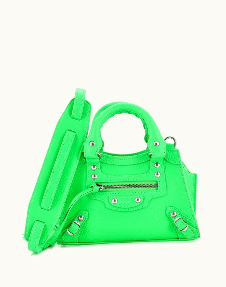 Balenciaga Balenciaga Neo Classic City Nano Leather Bag Green