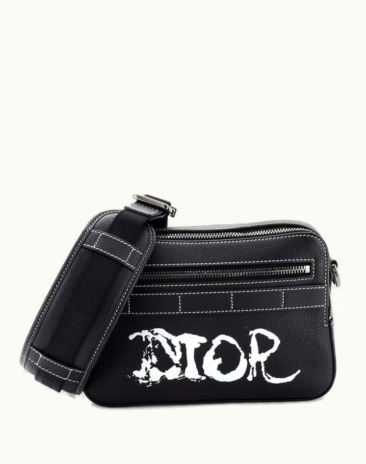 Dior Dior Peter Doig Safari Messenger Bag Printed Leather
