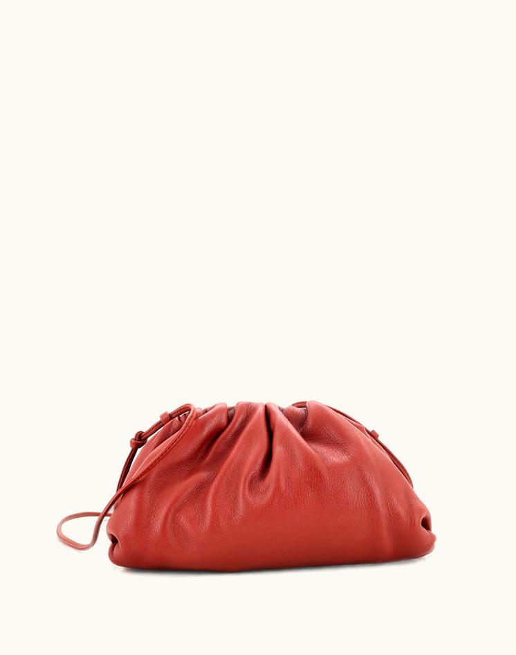 Bottega Veneta Bottega Veneta The Pouch Leather Mini Brown Luxe