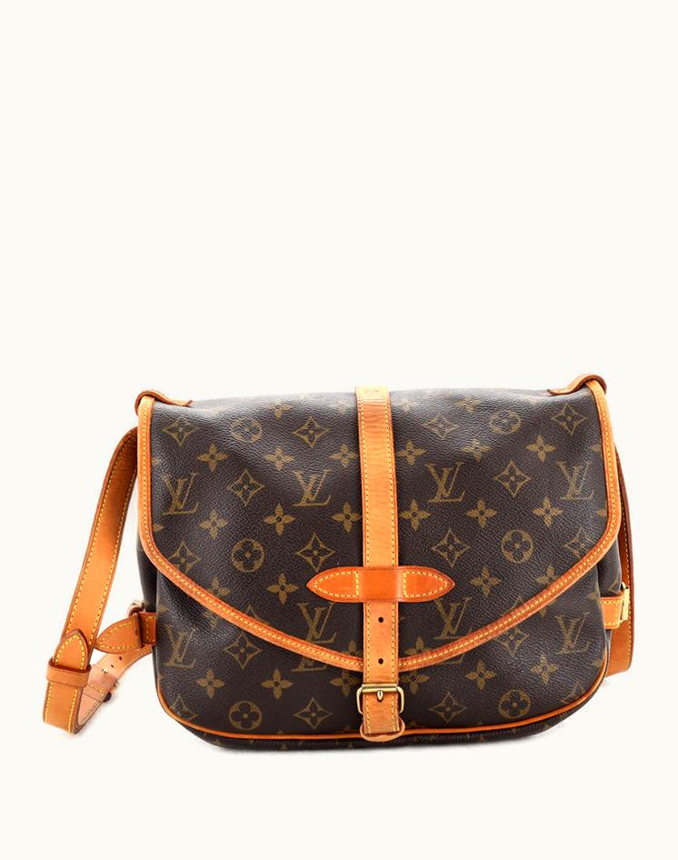 Louis Vuitton Louis Vuitton Saumur Handbag Monogram Canvas 30 Brown