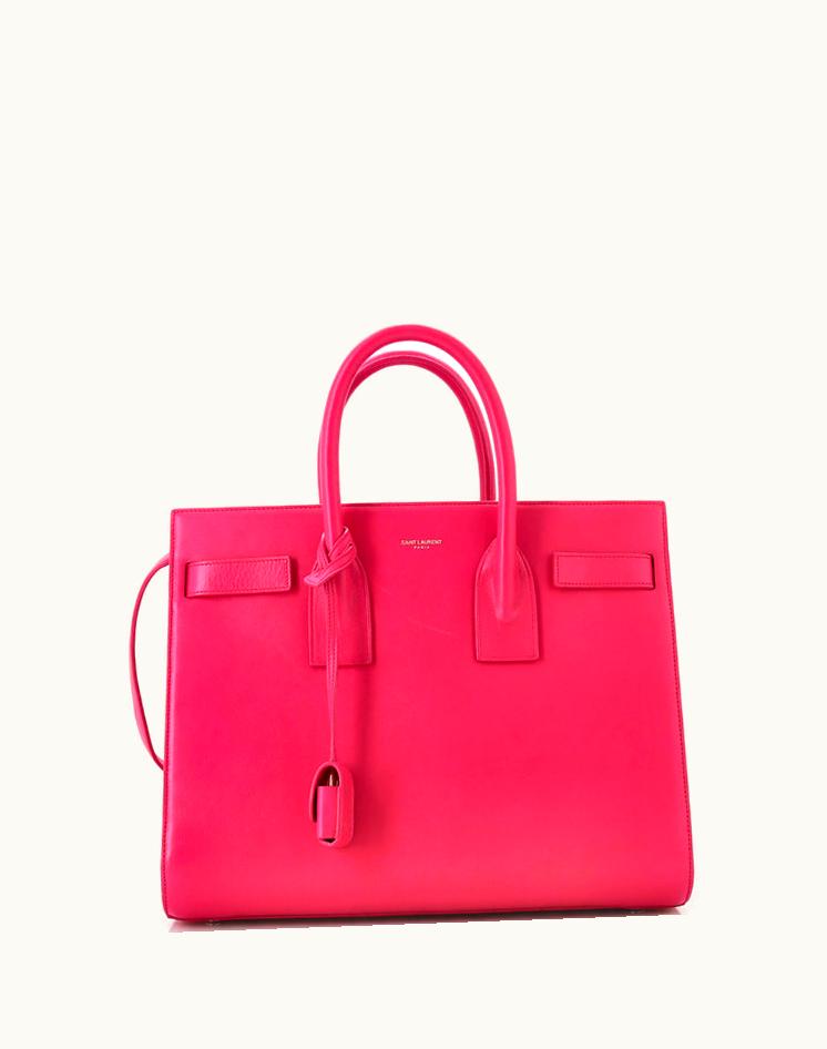 Saint Laurent Saint Laurent Sac De Jour NM Bag Leather Small Pink