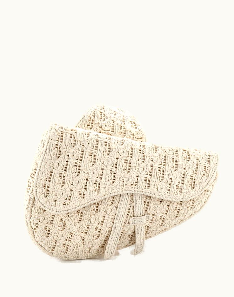 Dior Dior Saddle Crossbody Bag Crochet