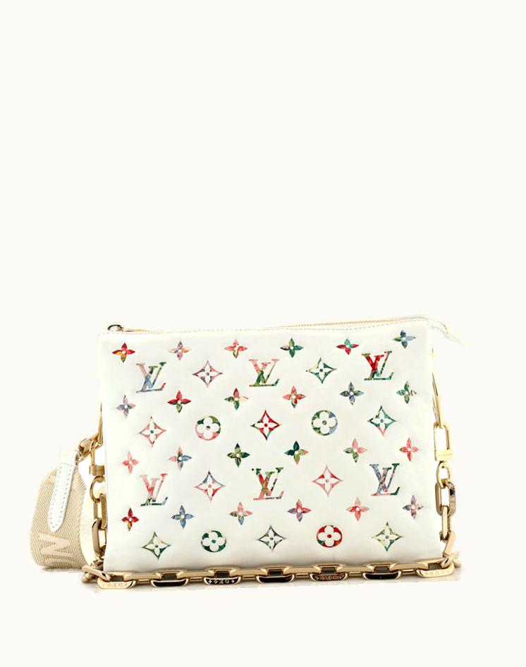 Louis Vuitton Louis Vuitton Coussin Bag Monogram Flower Embossed Lambskin PM Multicolor Gold