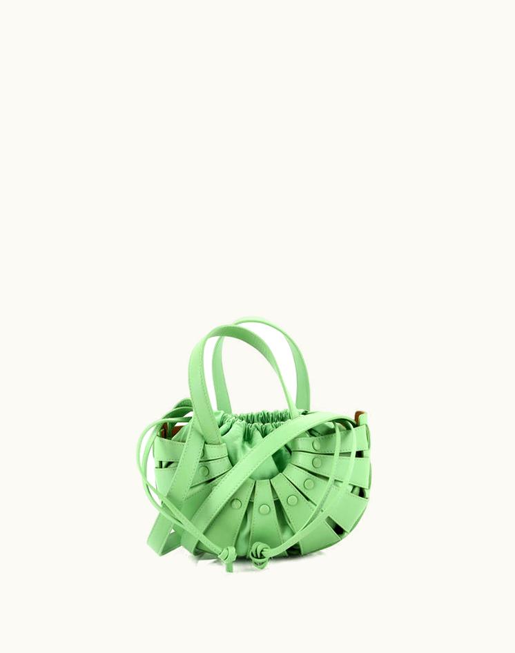 Bottega Veneta Bottega Veneta Shell Bag Leather Small Green