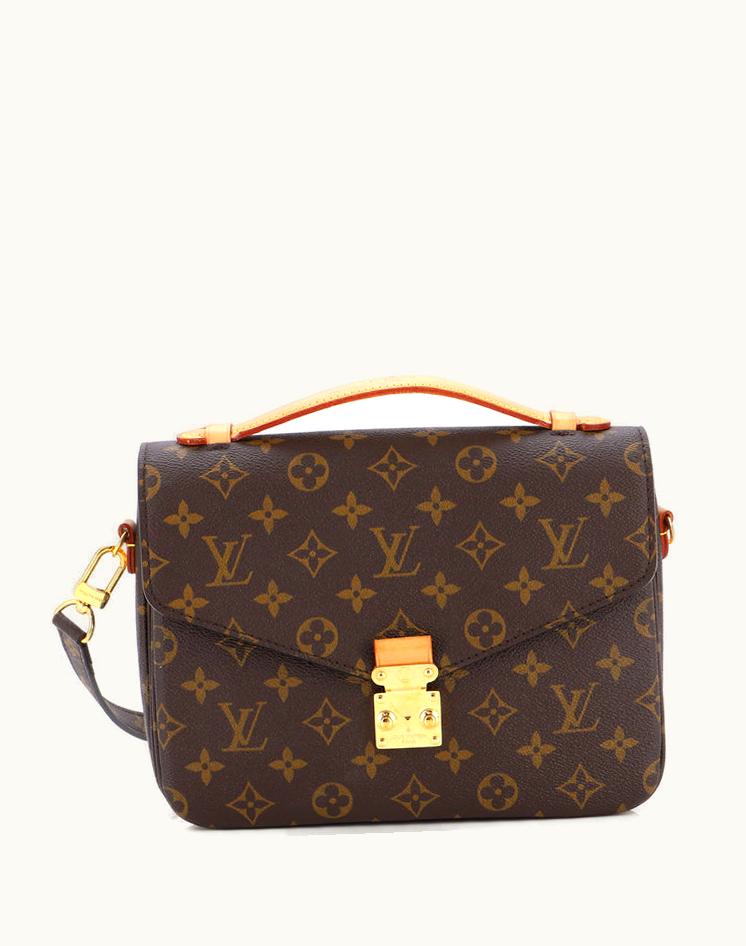 Louis Vuitton Louis Vuitton Pochette Metis Monogram Canvas Brown Gold
