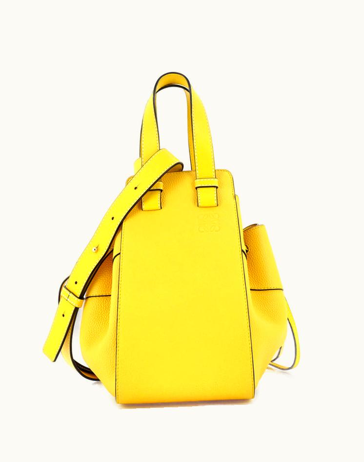 Loewe Loewe Hammock Bag Leather Small Yellow