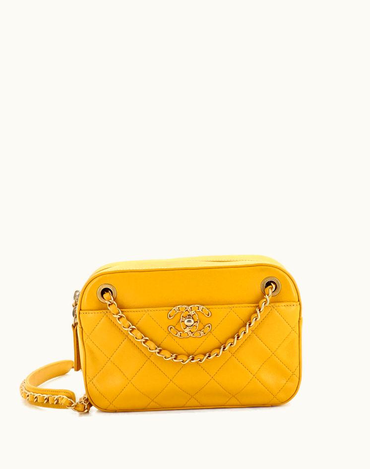 Chanel Chanel Chain Infinity Camera Bag Quilted Lambskin