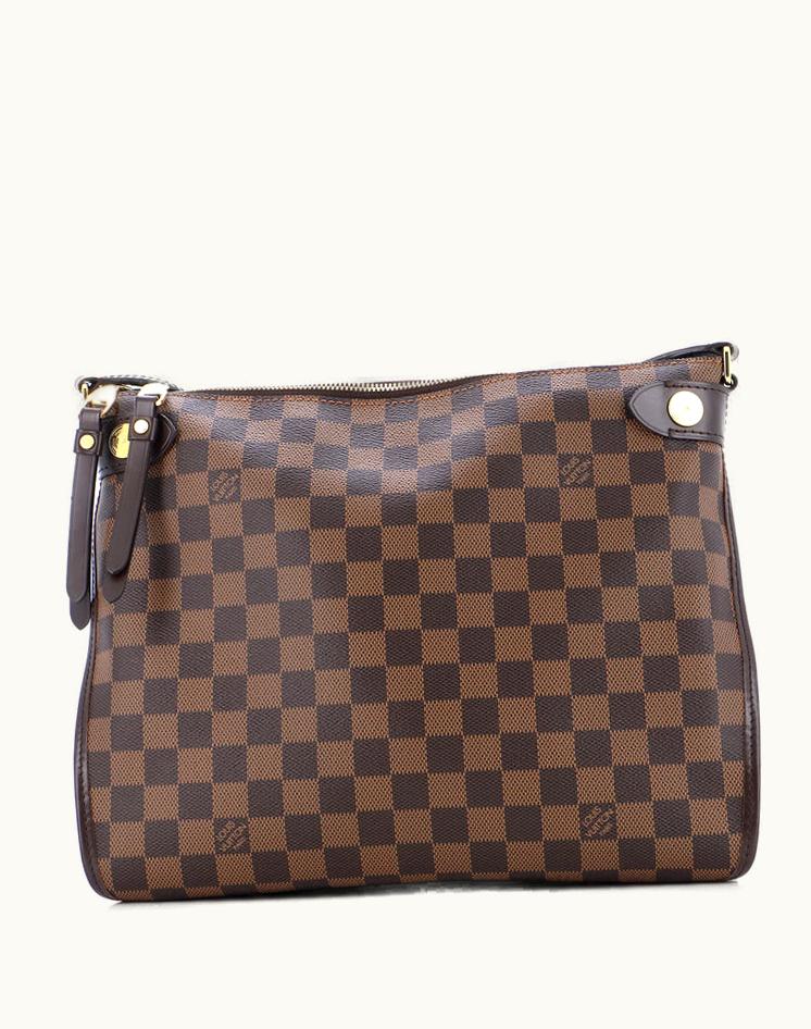 Louis Vuitton Louis Vuitton Duomo Messenger Bag Damier Brown Corduroy Gold Red