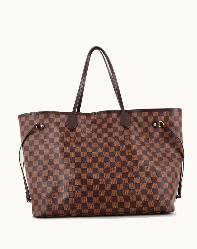 Louis Vuitton Louis Vuitton NM Tote Damier GM Coated Canvas Brown Gold