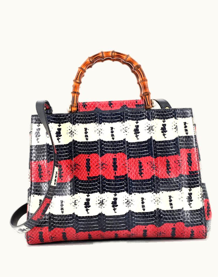 Gucci Gucci Nymphaea Top Handle Bag Python Medium