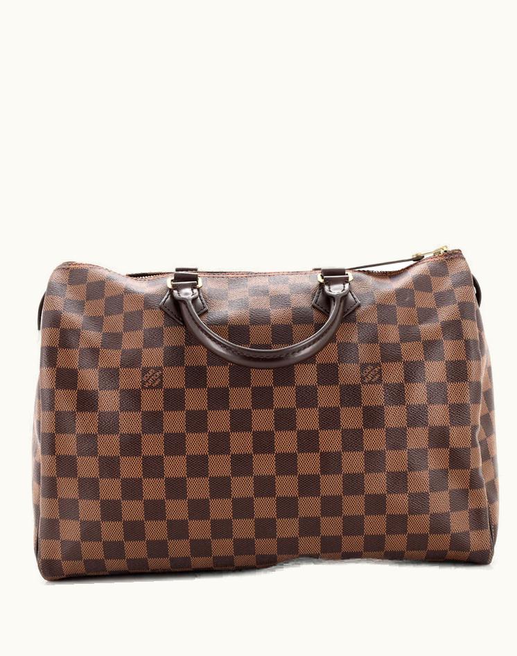 Louis Vuitton Louis Vuitton Speedy Handbag Damier 35 Coated Canvas Brown