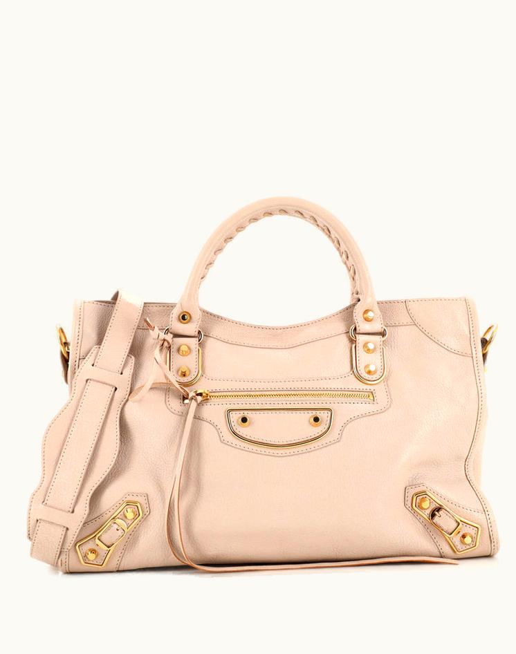 Balenciaga Balenciaga Metallic Edge Bag City Classic Medium Leather Gold