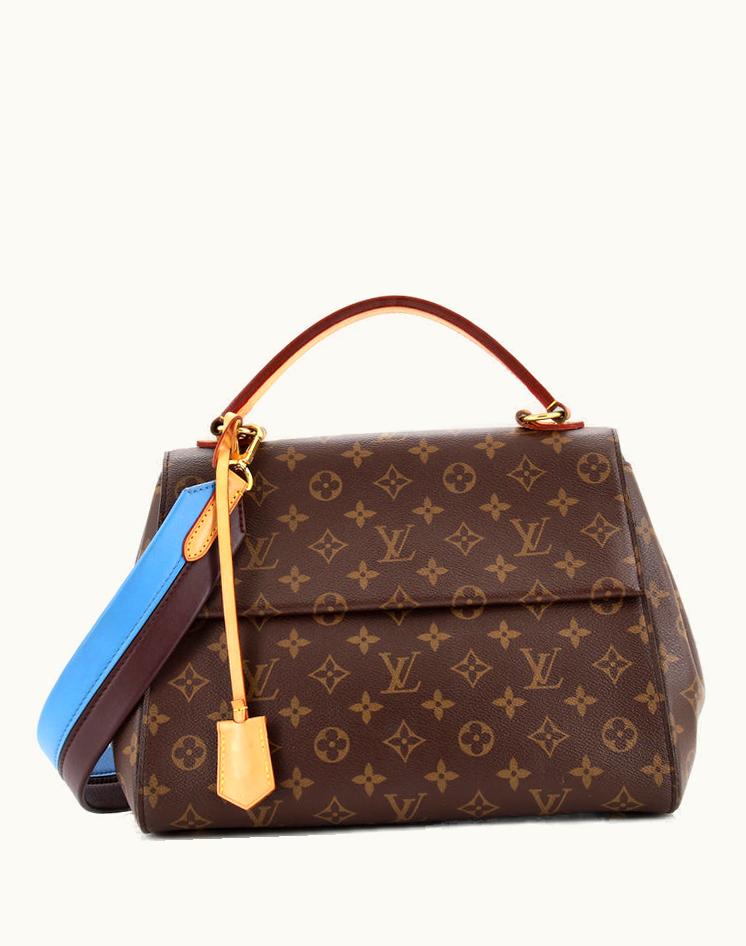 Louis Vuitton Louis Vuitton Cluny Top Handle Bag Monogram Canvas MM Blue