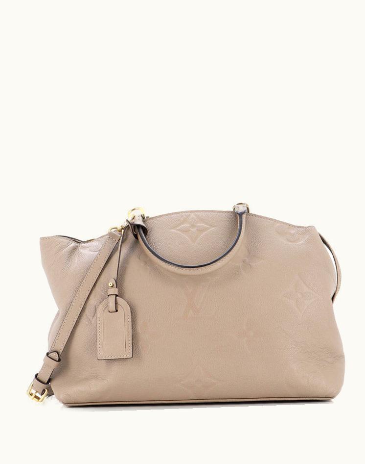 Louis Vuitton Louis Vuitton Grand Palais Handbag Monogram Empreinte Giant Leather Tote Neutral Gold