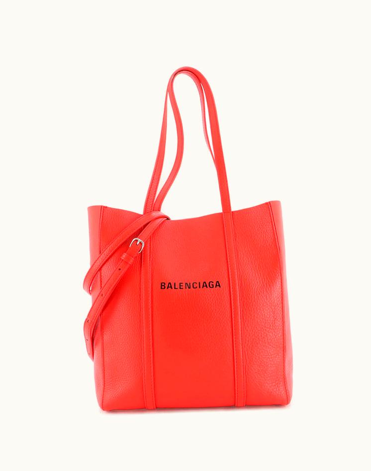 Balenciaga Balenciaga Everyday Tote Leather XS Red Silver