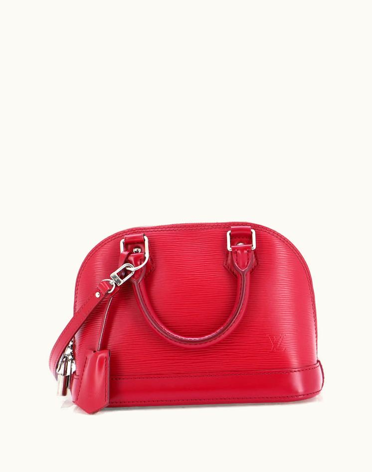 Louis Vuitton Louis Vuitton Alma Handbag Epi Leather BB Rouge Scarlet