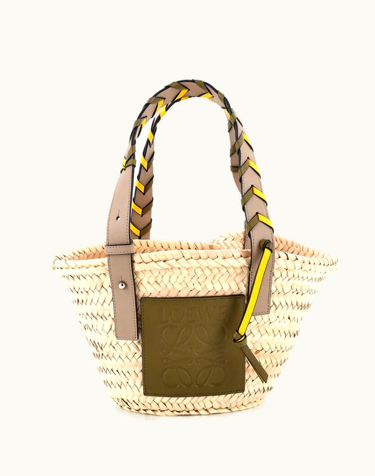 Loewe Loewe Braided Handle Basket Tote Raffia Small