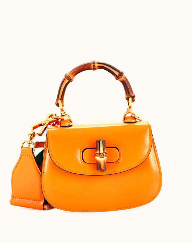 Gucci Gucci Bamboo 1947 Top Handle Bag Leather Small