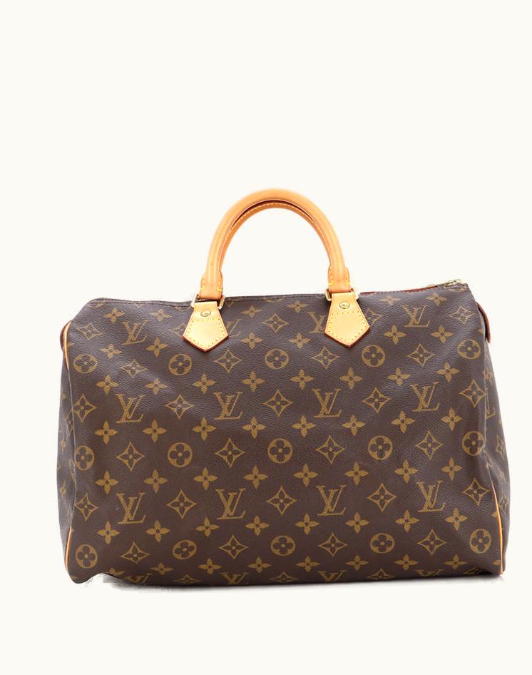 Louis Vuitton Louis Vuitton Speedy Monogram Canvas 35 Handbag Brown